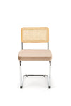 Sedia da pranzo in velluto K504 Beige (2)