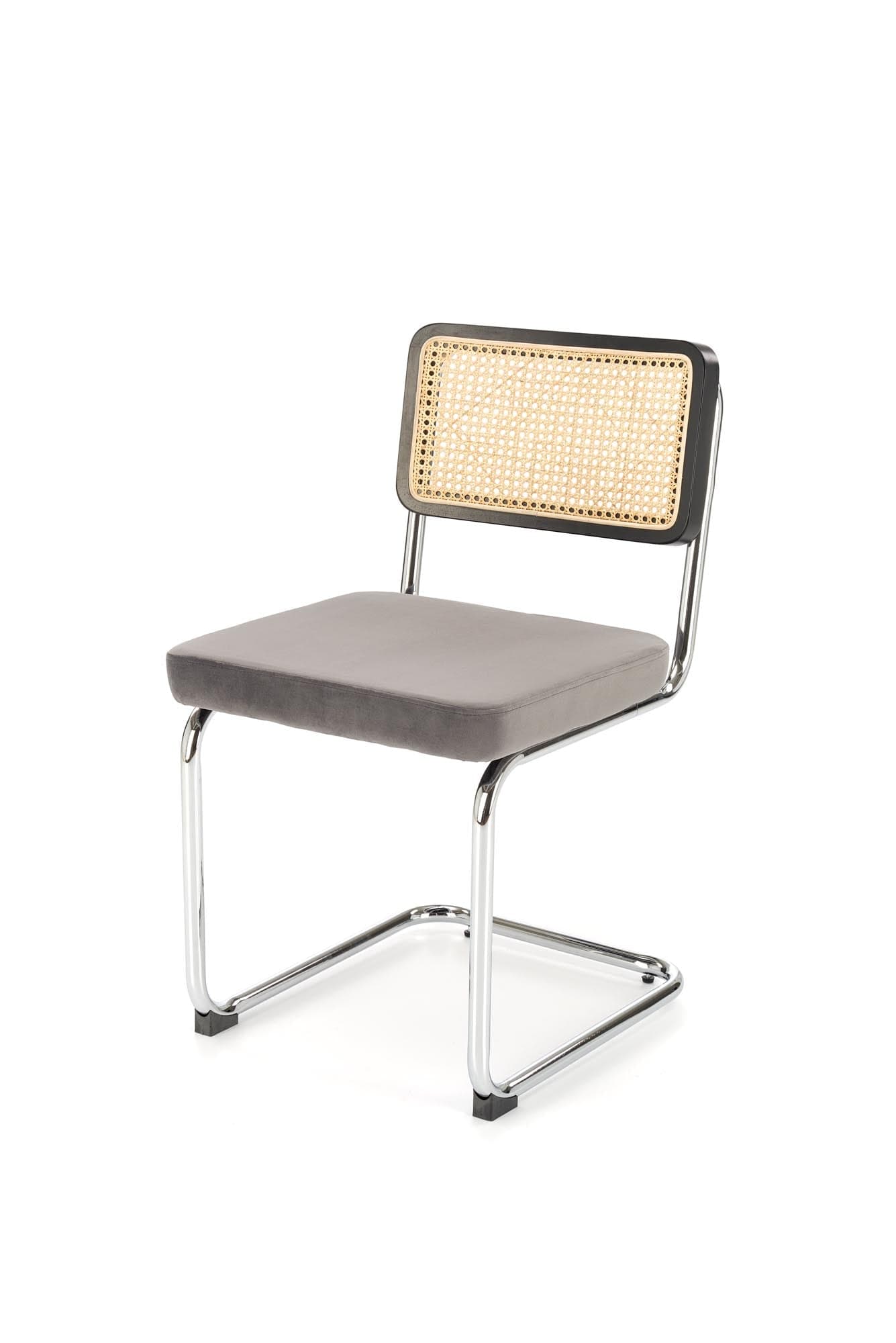 Sedia da pranzo in velluto K504 Grigio (2)