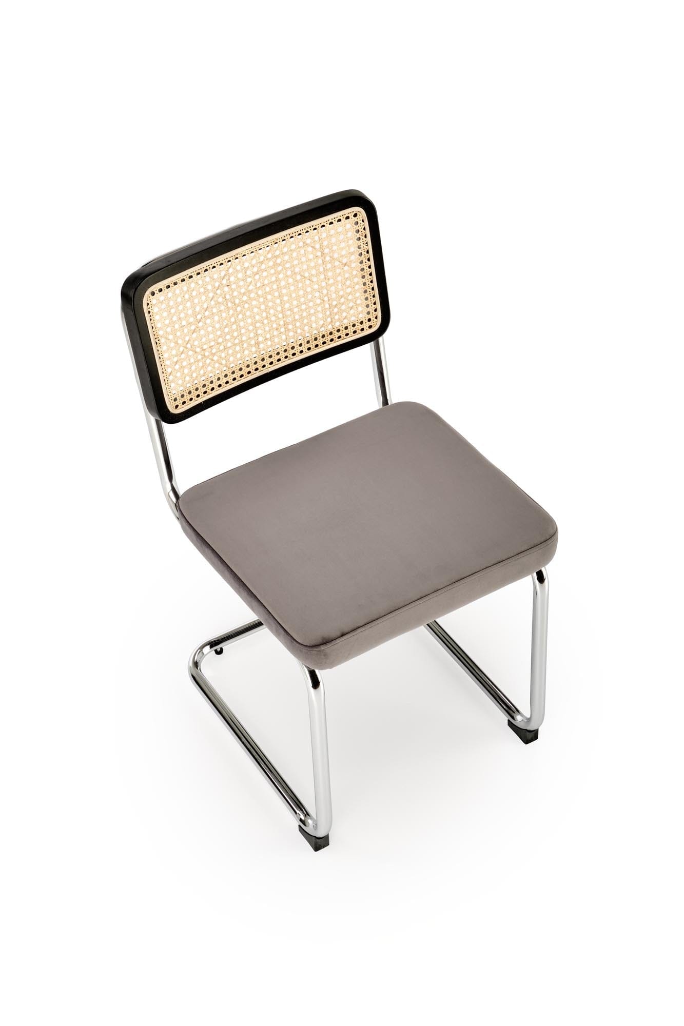 Sedia da pranzo in velluto K504 Grigio (3)