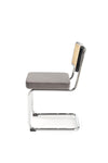 Sedia da pranzo in velluto K504 Grigio (6)