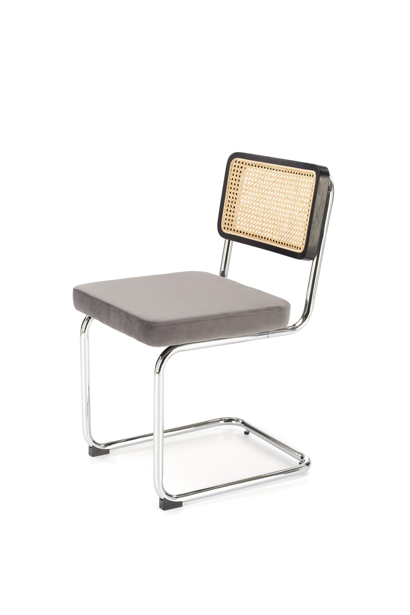 Sedia da pranzo in velluto K504 Grigio (7)