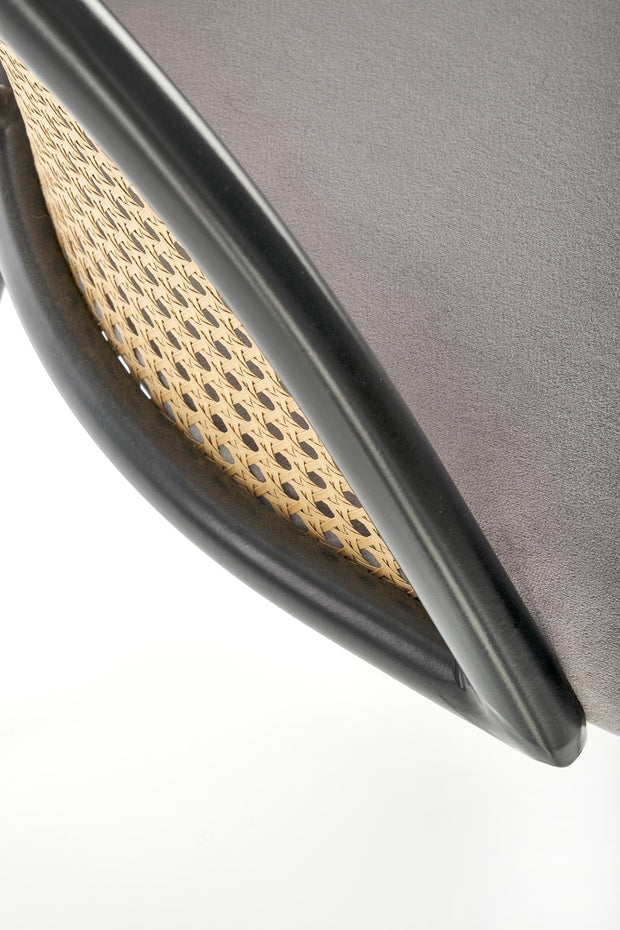 Sedia da pranzo in velluto K508 Grigio (5)