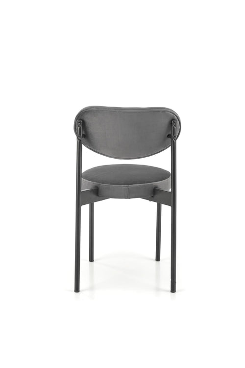 Sedia da pranzo in velluto K509 Grigio (1)
