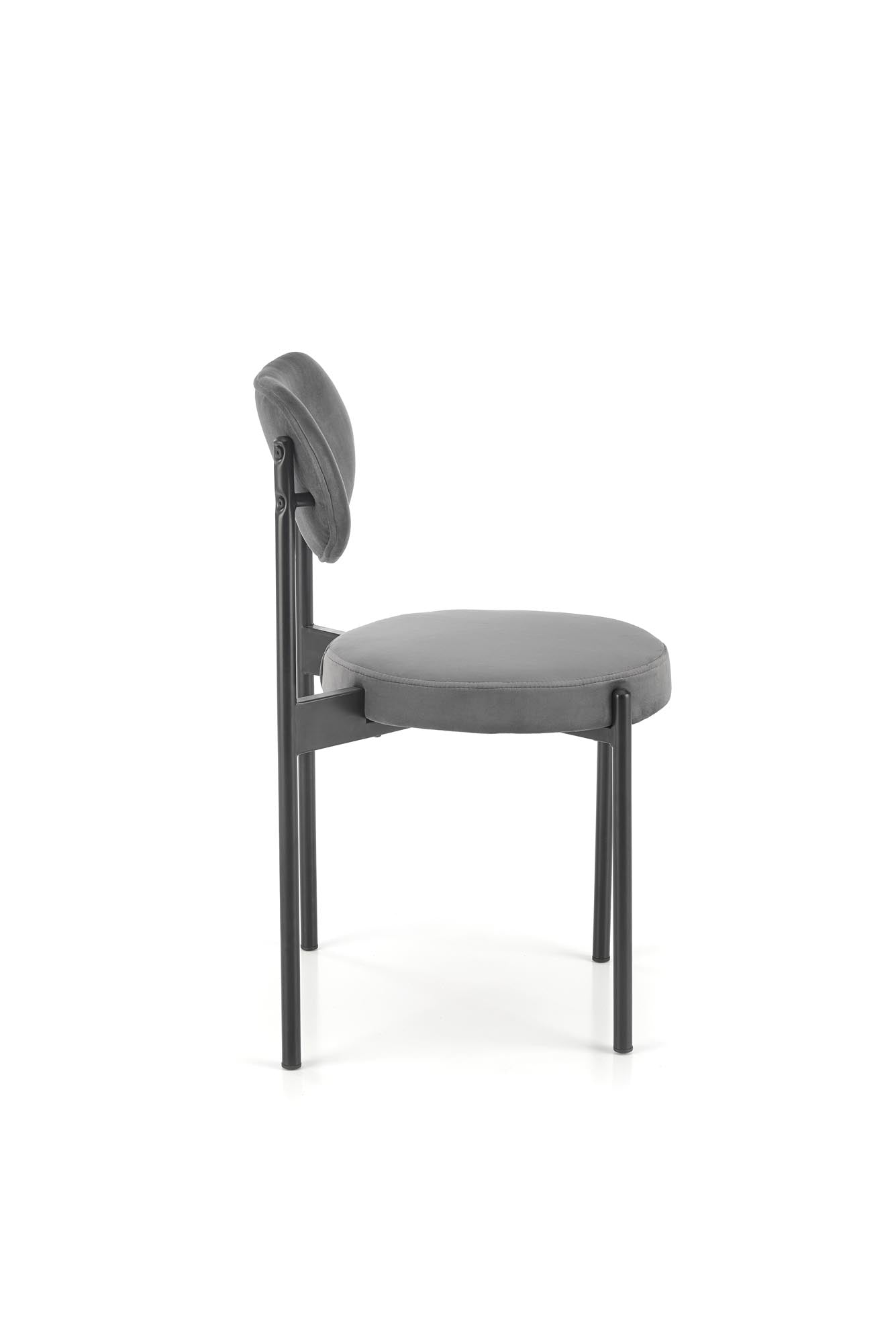 Sedia da pranzo in velluto K509 Grigio (3)