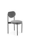 Sedia da pranzo in velluto K509 Grigio (4)
