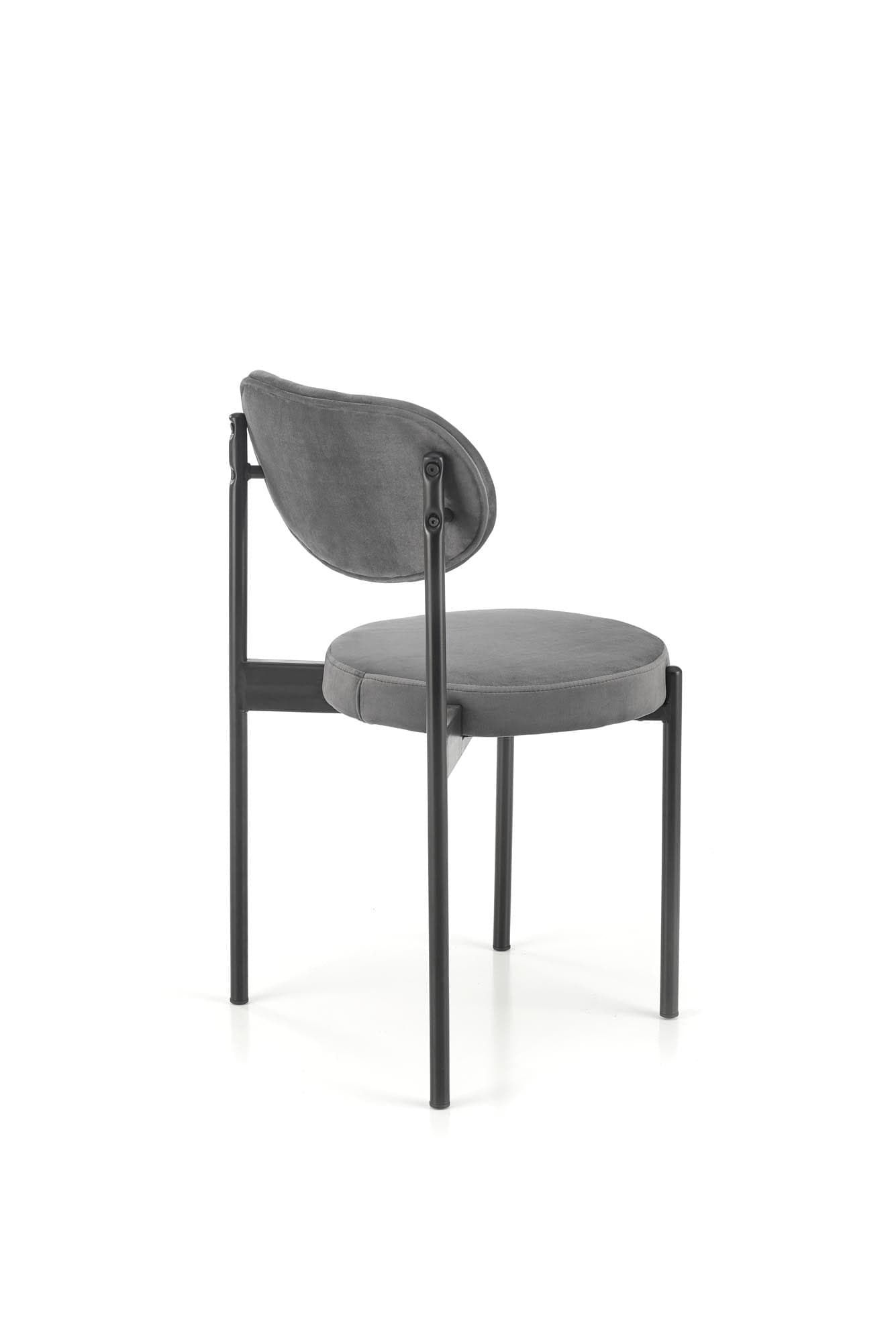 Sedia da pranzo in velluto K509 Grigio (5)