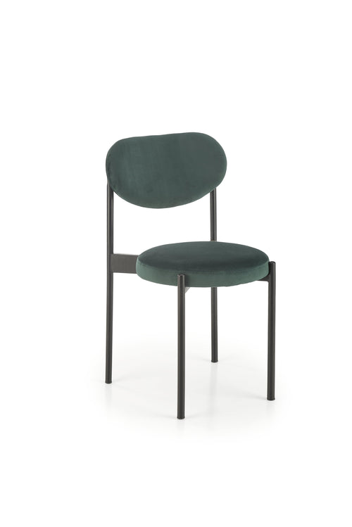 Sedia da pranzo in velluto K509 Verde