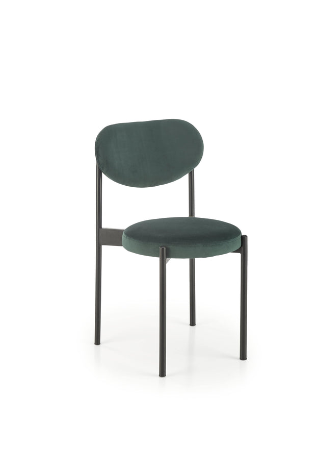 Sedia da pranzo in velluto K509 Verde