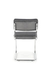 Sedia da pranzo in velluto K510 Grigio (1)