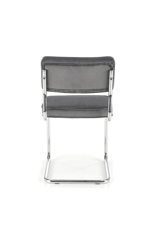Sedia da pranzo in velluto K510 Grigio (1)