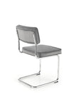 Sedia da pranzo in velluto K510 Grigio (4)