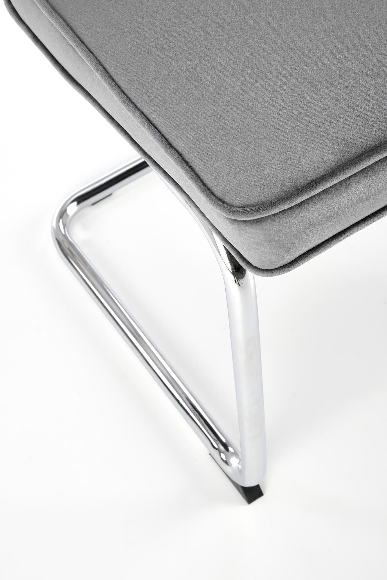 Sedia da pranzo in velluto K510 Grigio (5)