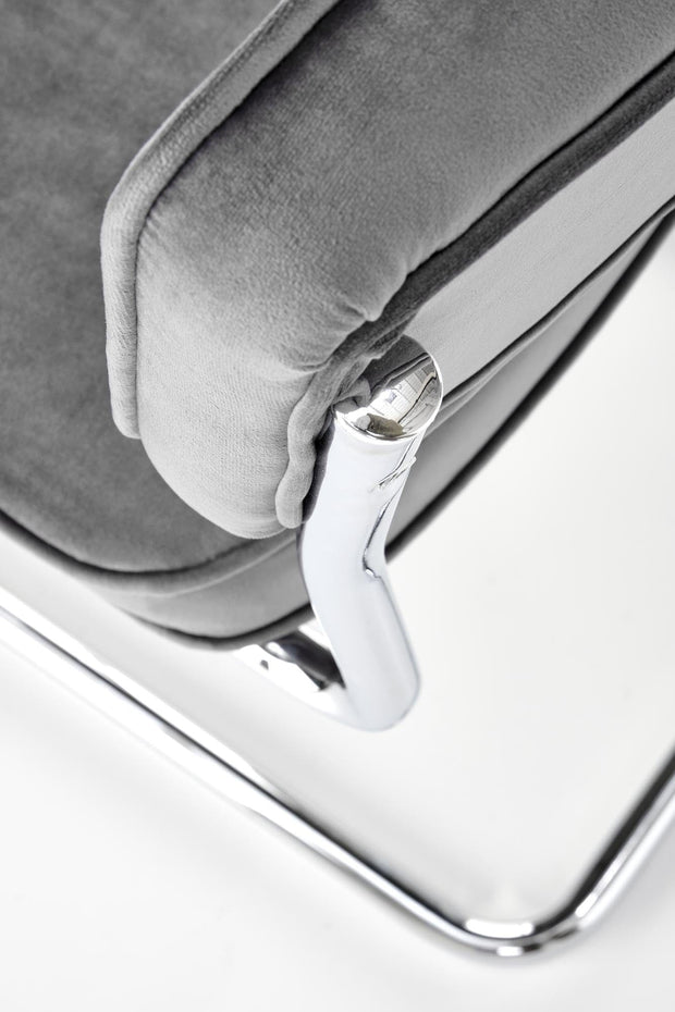 Sedia da pranzo in velluto K510 Grigio (7)
