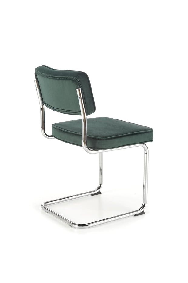 Sedia da pranzo in velluto K510 Verde (4)