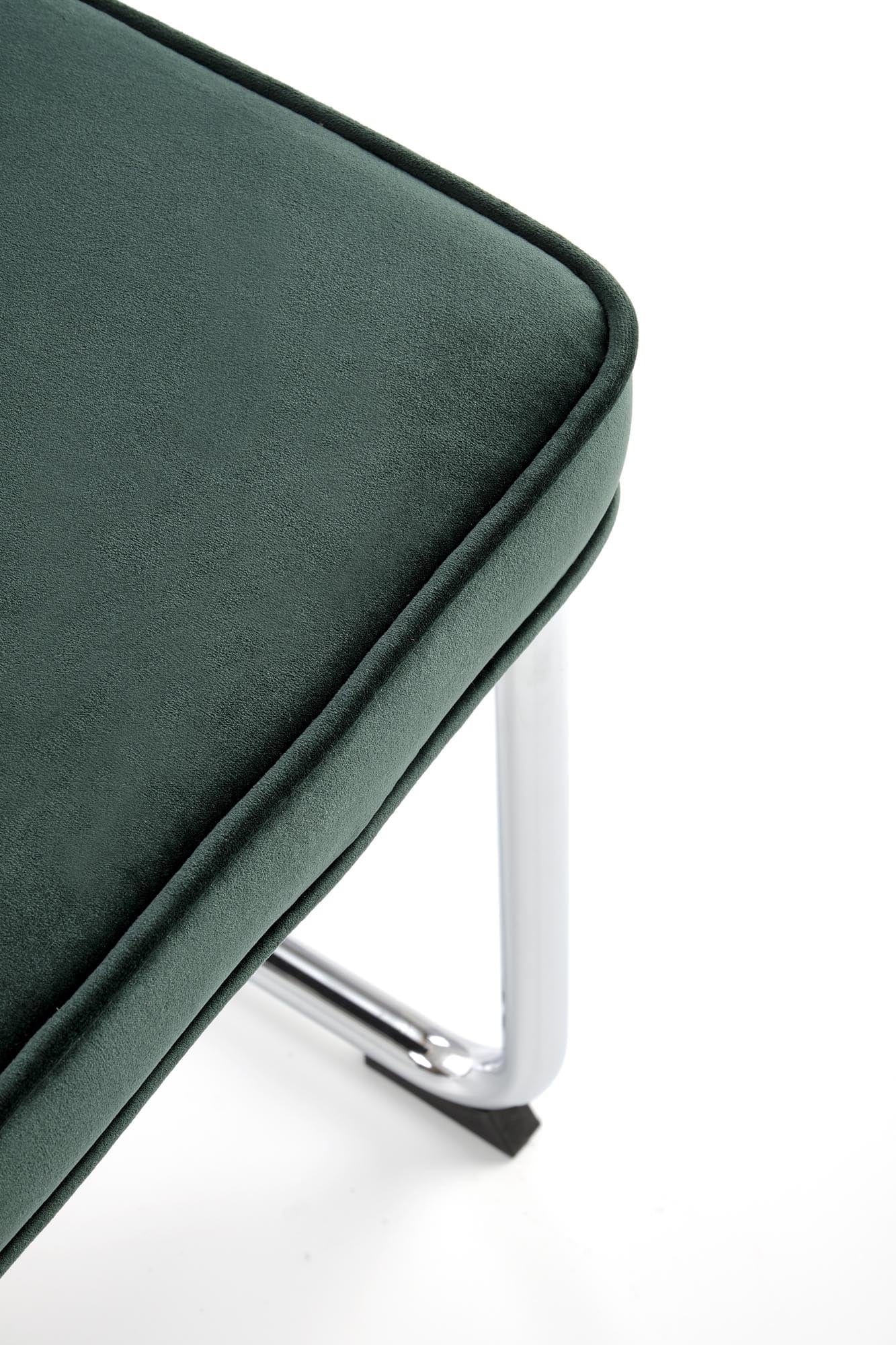 Sedia da pranzo in velluto K510 Verde (6)