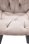 Sedia da pranzo in velluto K519 Beige (1)