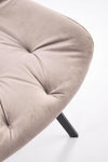 Sedia da pranzo in velluto K519 Beige (7)