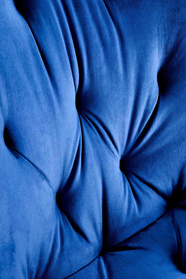 Sedia da pranzo in velluto K519 Blu (5)