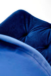 Sedia da pranzo in velluto K519 Blu (6)