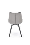 Sedia da pranzo in velluto K519 Grigio (1)