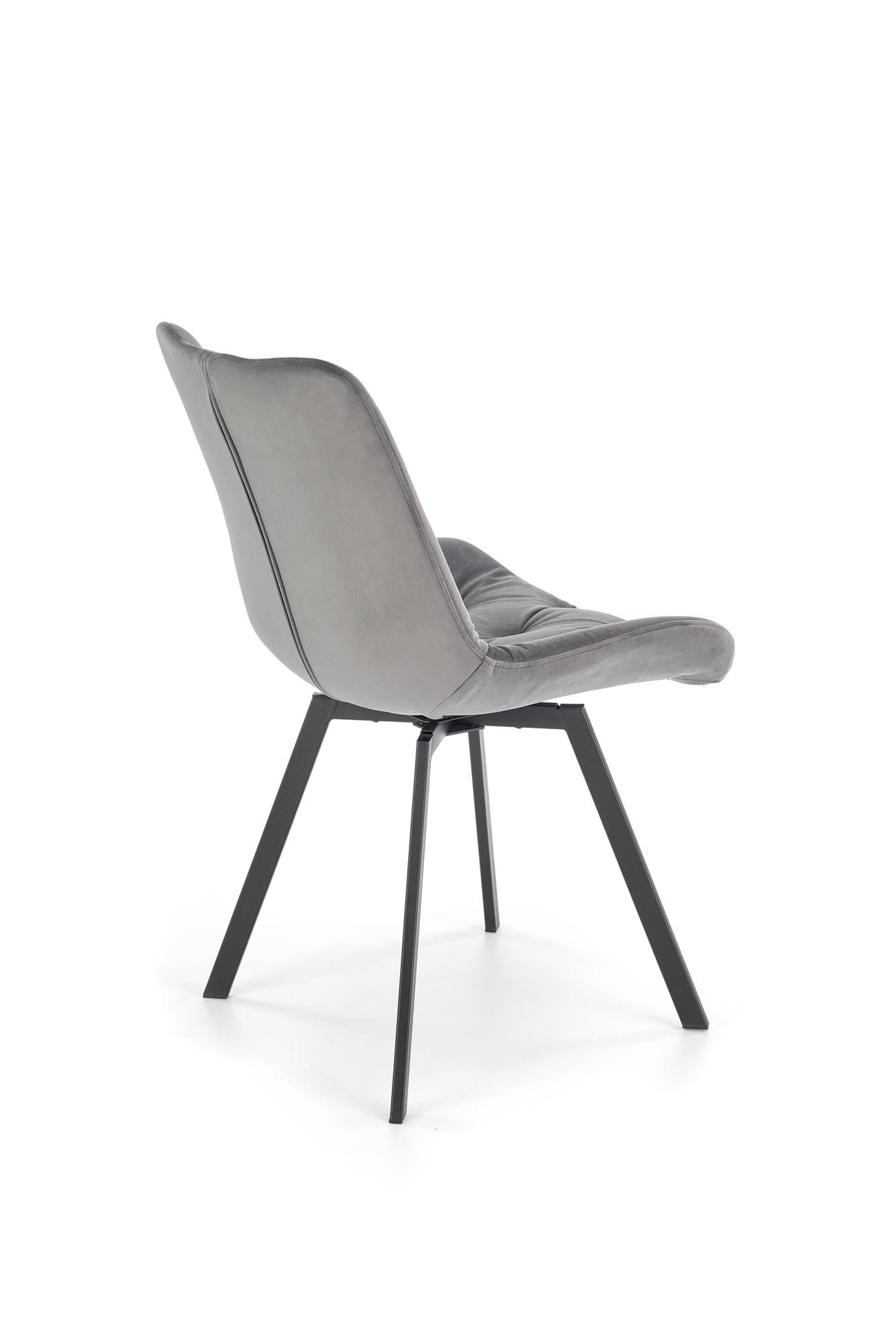 Sedia da pranzo in velluto K519 Grigio (5)