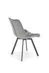 Sedia da pranzo in velluto K519 Grigio (5)