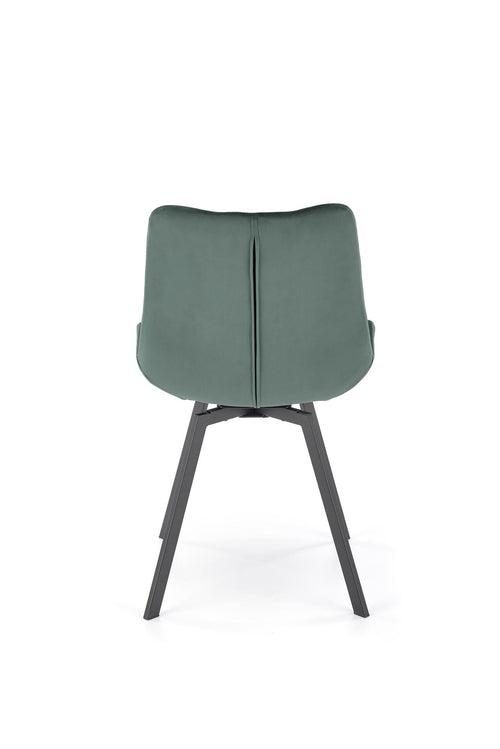 Sedia da pranzo in velluto K519 Verde (1)