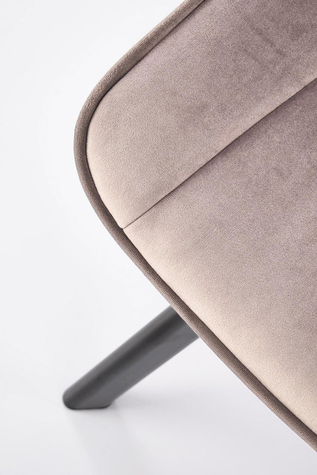 Sedia da pranzo in velluto K520 Beige (1)