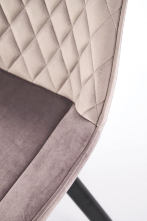 Sedia da pranzo in velluto K520 Beige (2)