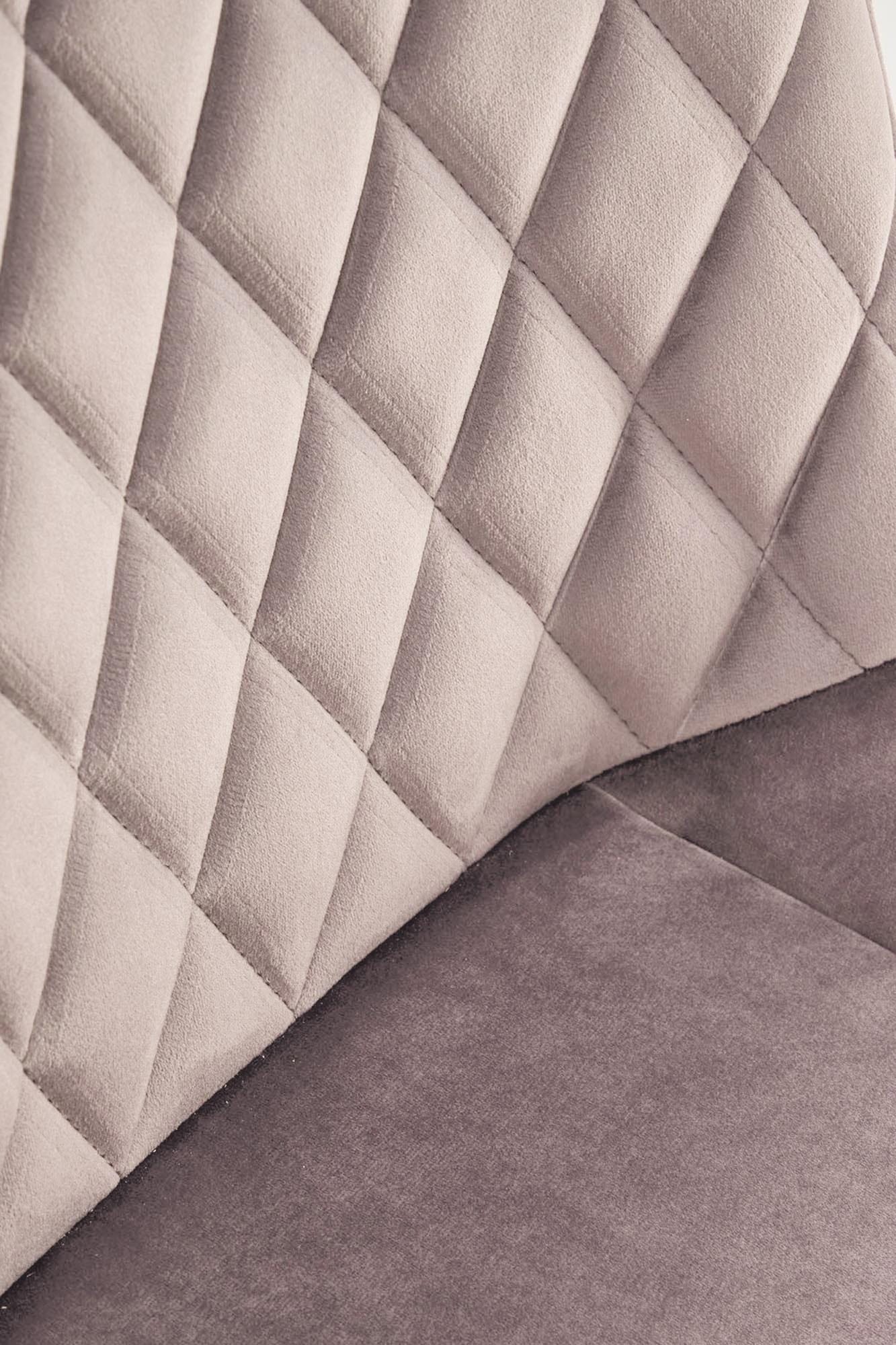 Sedia da pranzo in velluto K520 Beige (5)