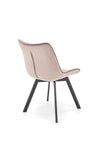 Sedia da pranzo in velluto K520 Beige (6)