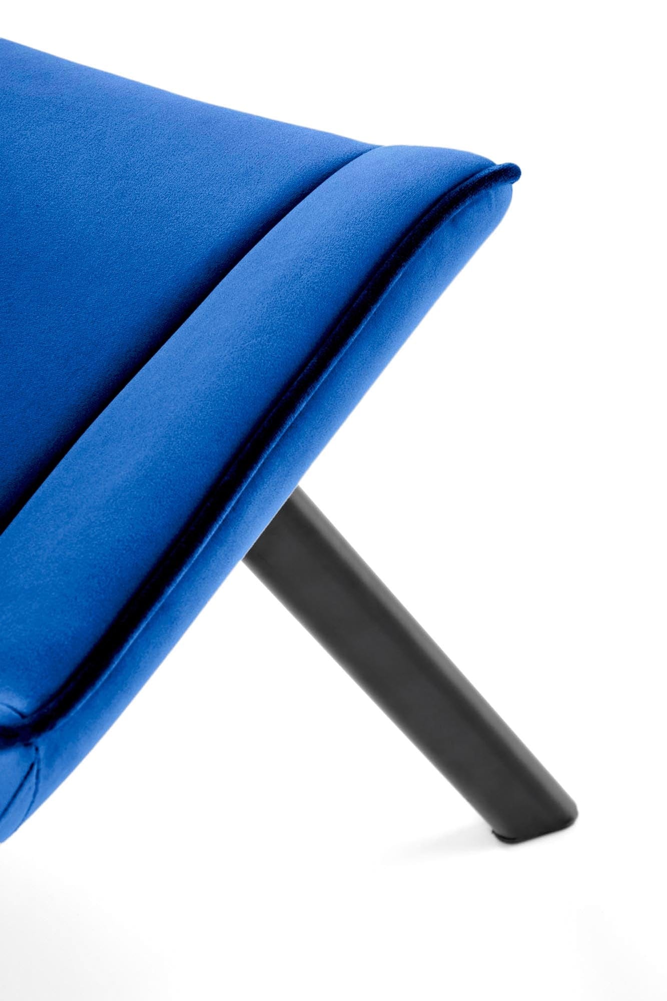 Sedia da pranzo in velluto K520 Blu (4)