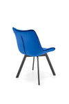 Sedia da pranzo in velluto K520 Blu (6)