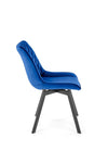 Sedia da pranzo in velluto K520 Blu (7)