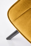 Sedia da pranzo in velluto K520 Giallo (1)