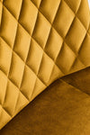 Sedia da pranzo in velluto K520 Giallo (5)