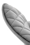 Sedia da pranzo in velluto K520 Grigio (1)
