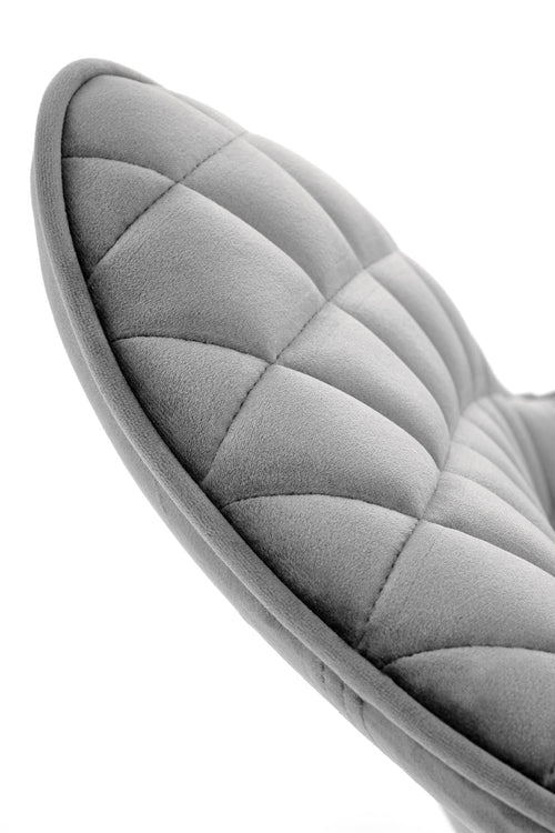 Sedia da pranzo in velluto K520 Grigio (1)