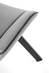 Halmar Sedia da pranzo in velluto K520 Grigio