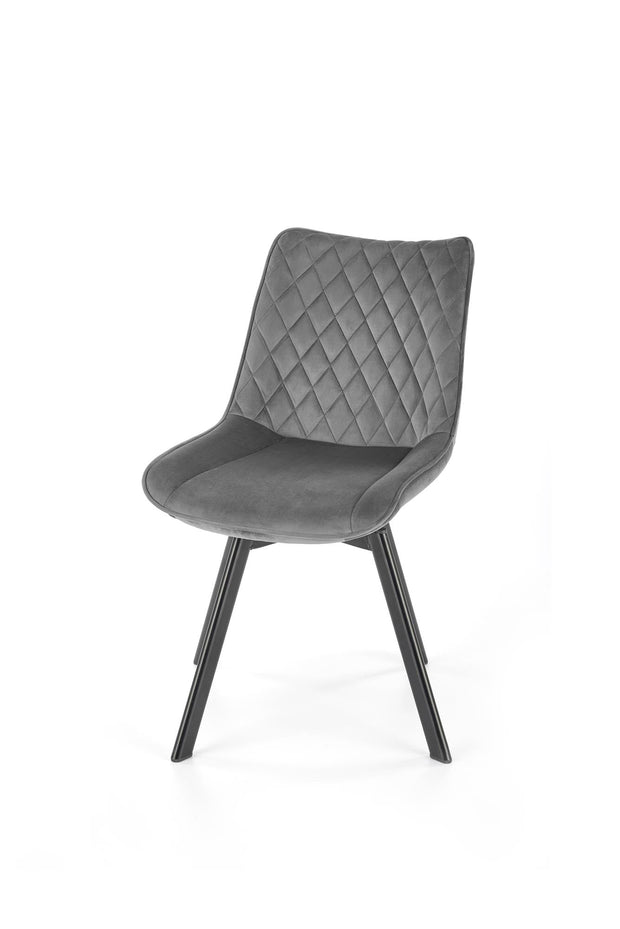 Sedia da pranzo in velluto K520 Grigio (7)