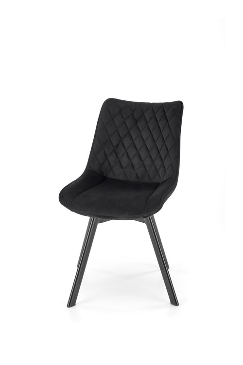 Sedia da pranzo in velluto K520 Nero (1)