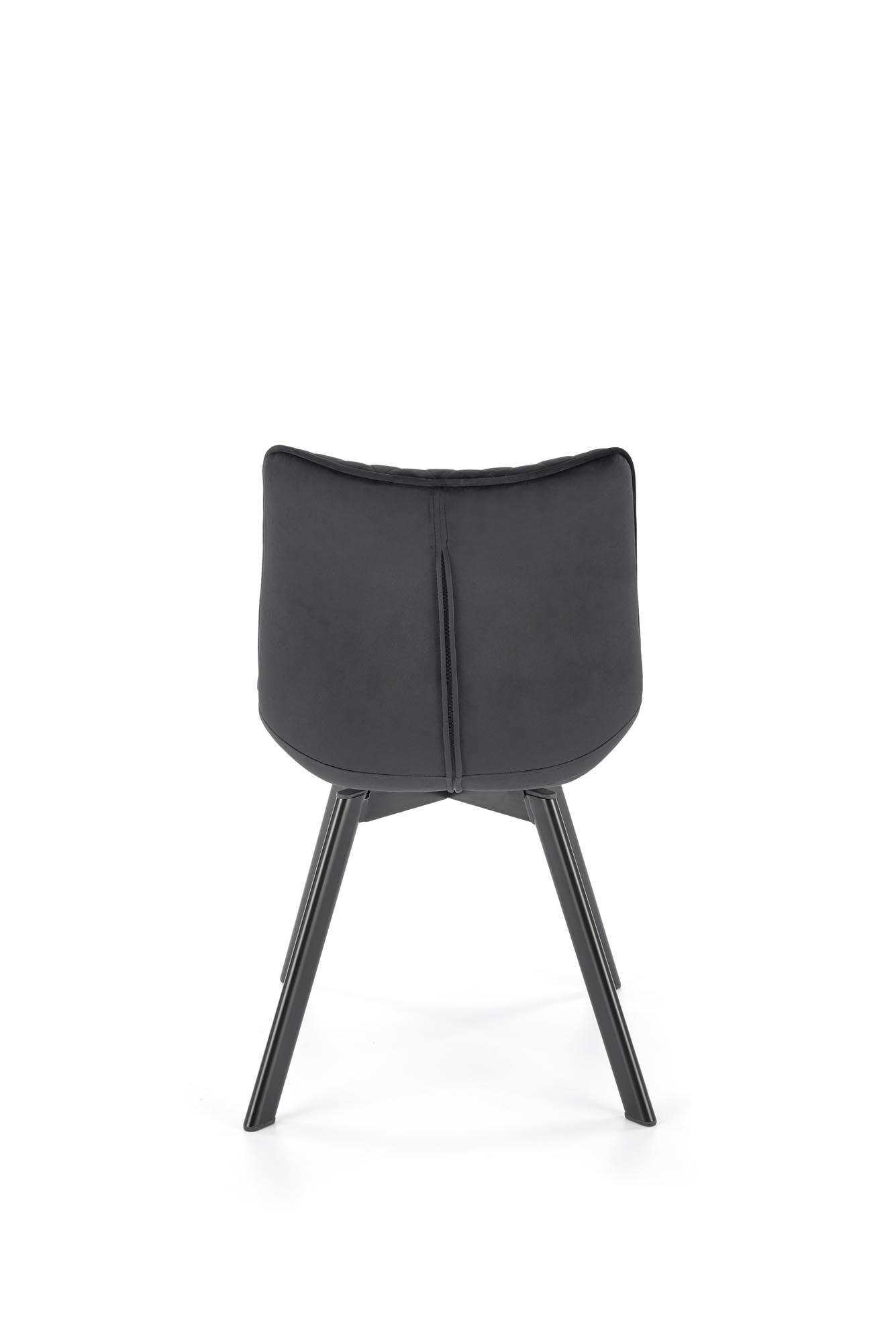 Sedia da pranzo in velluto K520 Nero (3)