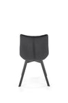 Sedia da pranzo in velluto K520 Nero (3)