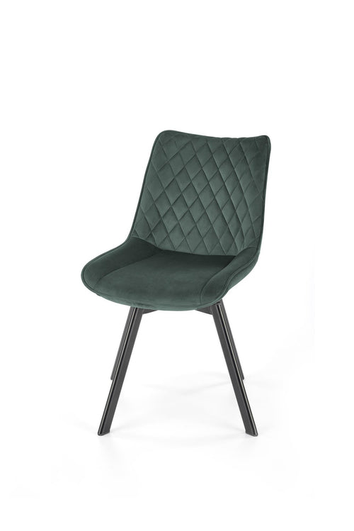Sedia da pranzo in velluto K520 Verde (1)