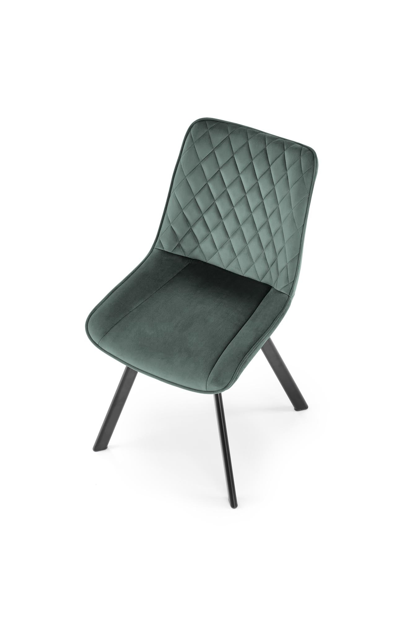 Sedia da pranzo in velluto K520 Verde (2)