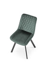 Sedia da pranzo in velluto K520 Verde (2)