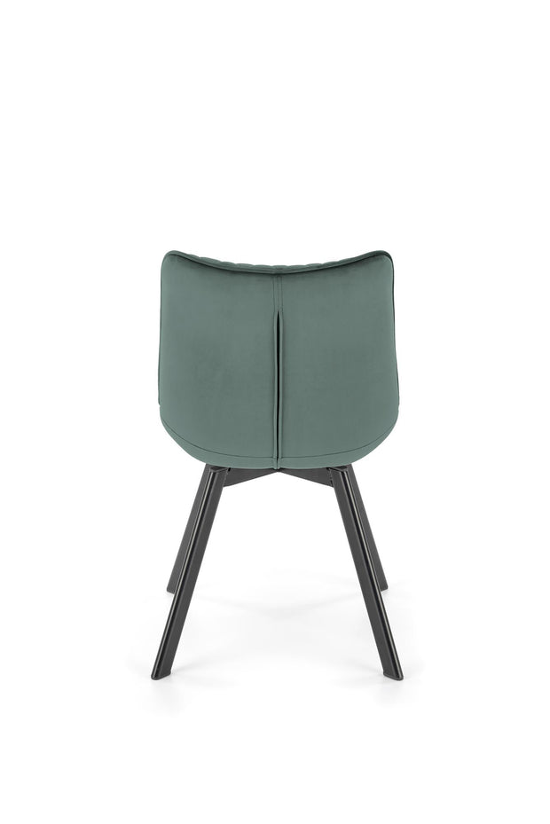 Sedia da pranzo in velluto K520 Verde (3)