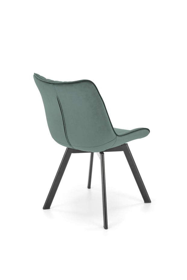 Sedia da pranzo in velluto K520 Verde (7)