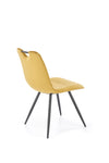 Sedia da pranzo in velluto K521 Giallo (3)
