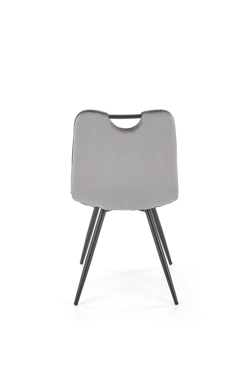 Sedia da pranzo in velluto K521 Grigio (1)